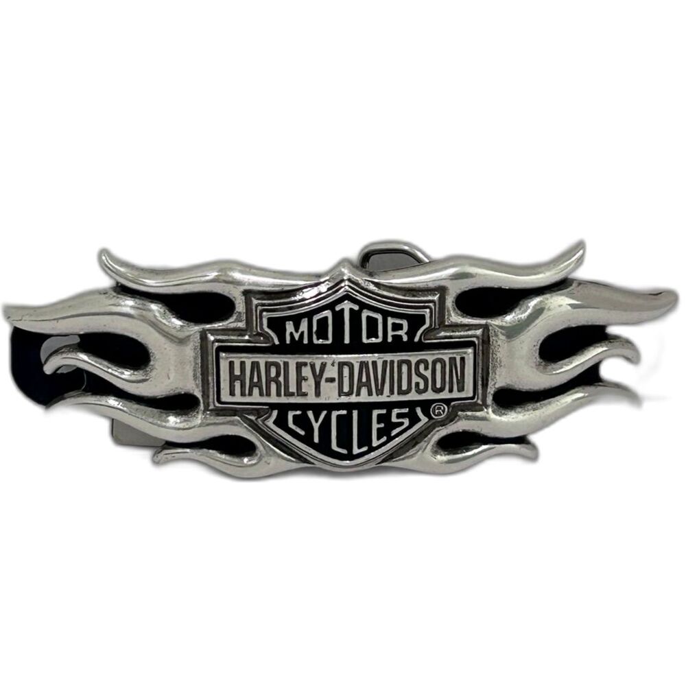 Vintage Harley-Davidson Motorcycles Flaming Shield Belt Buckle NWT